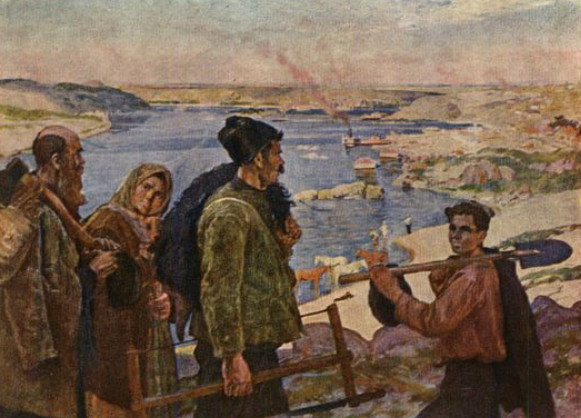 Image - Karpo Trokhymenko: The Construction of the Dniprohes.